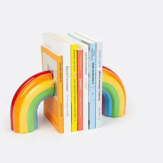 Serres livres arc-en-ciel colorés, idée cadeau sympa pour votre déco bibliothèque