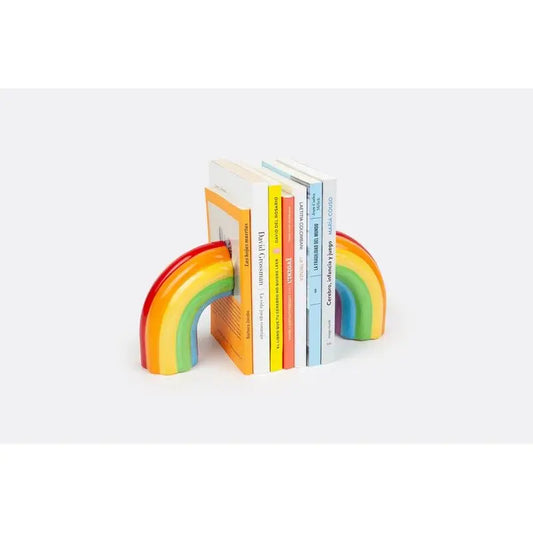 Serre-livres arc-en-ciel coloré tenant des livres, idée cadeau pratique