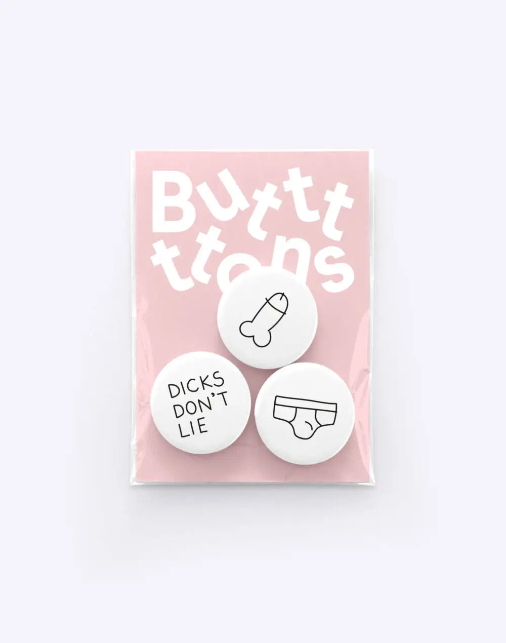 Set de 3 badges audacieux Dicks Don’t Lie, idée cadeau provocateur