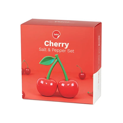 Shakers sel et poivre cerises rouges en plastique cherry rouge par Balvi