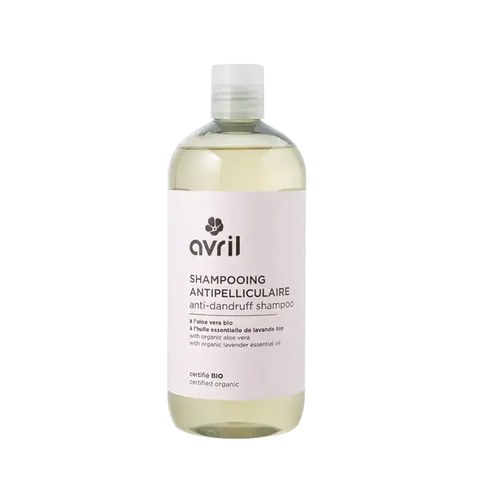 Shampoing anti-pelliculaire 500ml avec aloe vera et huiles essentielles pour un cuir chevelu sain