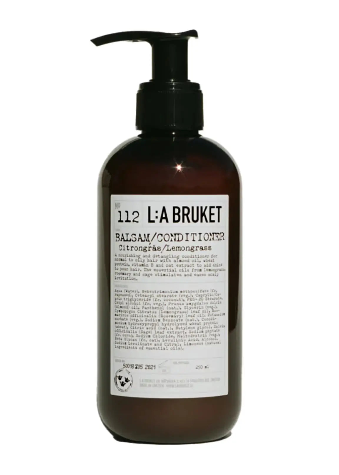 Bouteille de shampoing liquide citronnelle 240ml au parfum vivifiant d’agrumes pour fibre capillaire