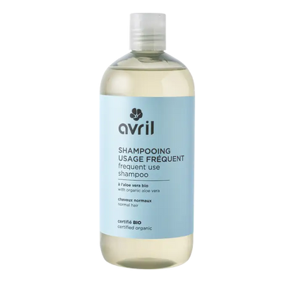 Shampoing usage frequent 500 ml avec aloe vera bio pour cuir chevelu sain