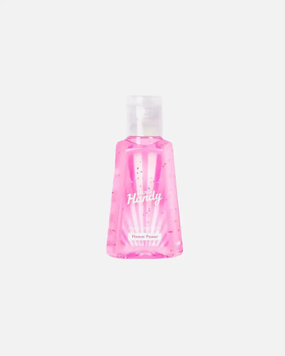 Spray nettoyant gel Flower Power 30ml Handy en plastique rose transparent