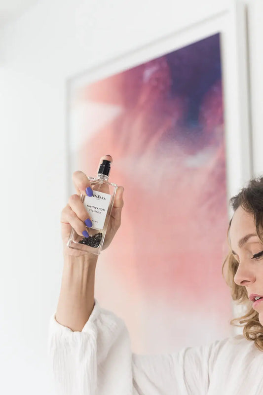 Bouteille de Spray Purification L’Essence 50ml au bergamot bio pour purification énergétique