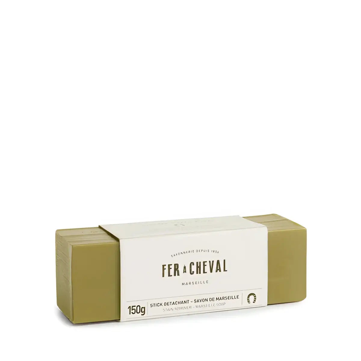Stick détachant au savon de Marseille 150g, olive vert