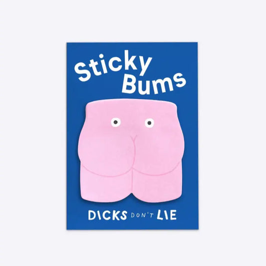 Sticky Bums stickers fesses espiègles en forme de fesses roses avec yeux amusants