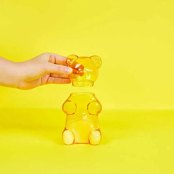 Sucrier Yummy Bear Jaune 250ml Verre