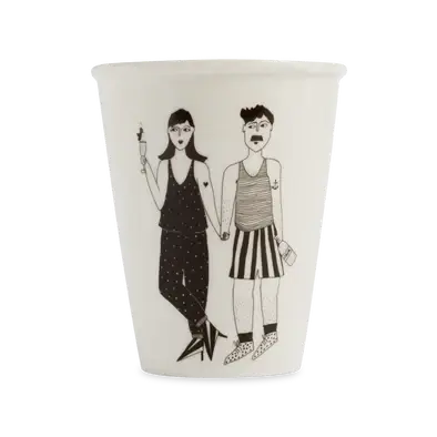 Tasse Apéro Couple : tasse céramique blanche avec couple humoristique pour pauses café en bonne humeur