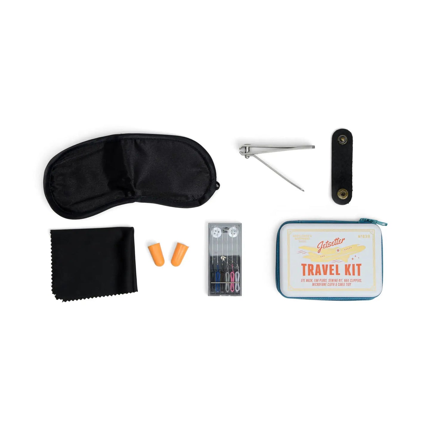 Le Jet Setter Kit : kit voyageur léger avec bouchons d’oreilles en boîte vintage