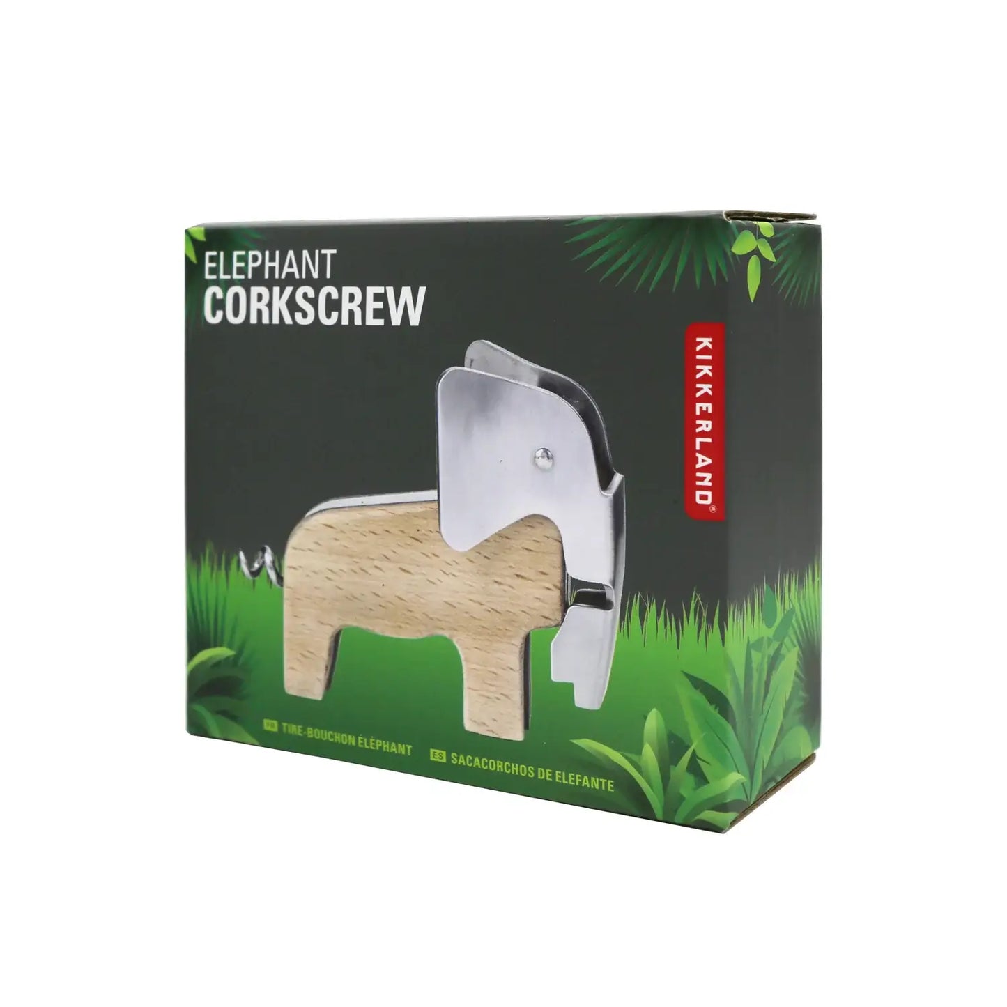 Tire boucher éléphant en bois, ouvre-bouteille malin résistant à l’usure