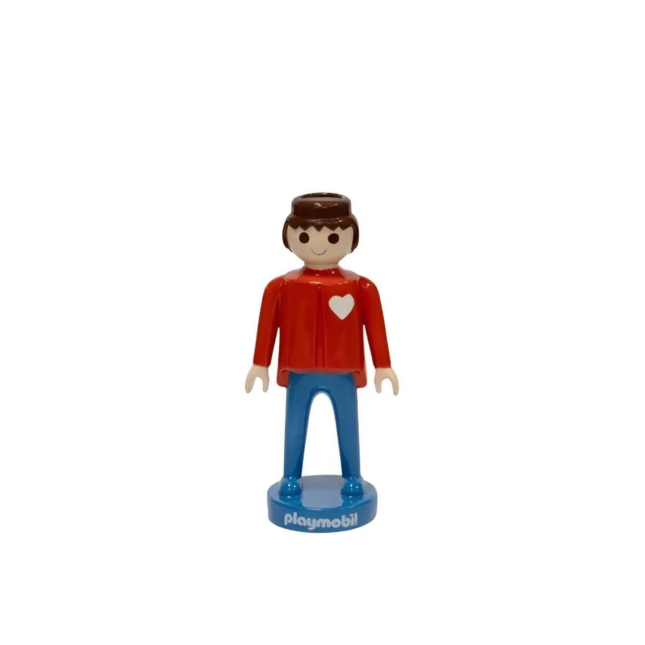 Figurine Playmobil garçon Playmobil rouge 25cm avec cœur gravé