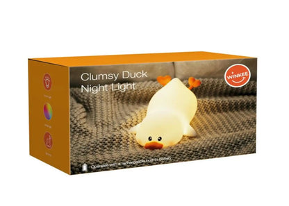 Veilleuse Canard Maladroit rechargeable, canard jaune doux pour ambiance chaleureuse