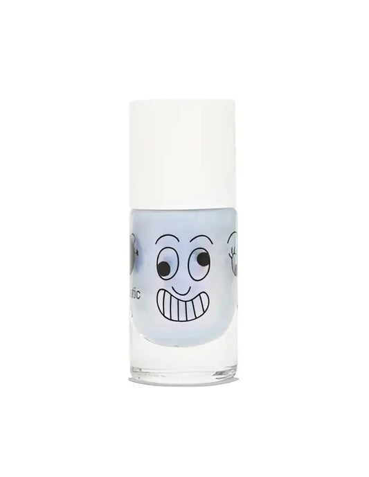Vernis à l’eau Enfant Merlin bleu nacré avec visage cartoon