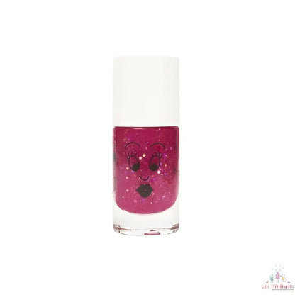 Vernis à ongles Sheepy Framboise pailleté pour petites mains