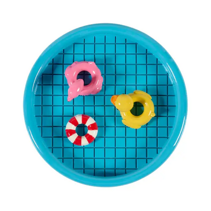Poche floaty pool avec flamingo, canard, et bouée pour petit récipient aqua