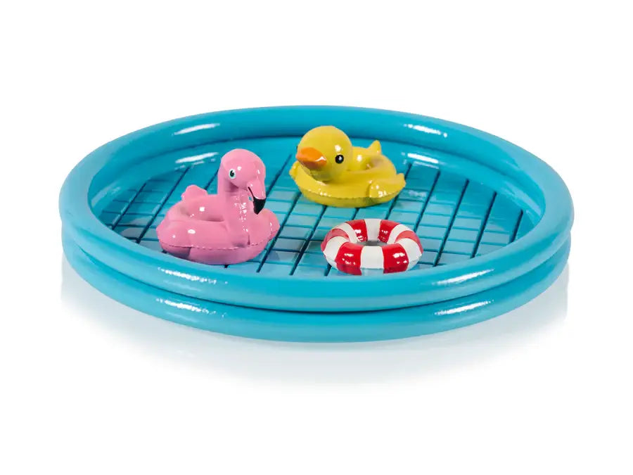 Piscine gonflable bleue Vide Poche Floaty avec jouets design ludique