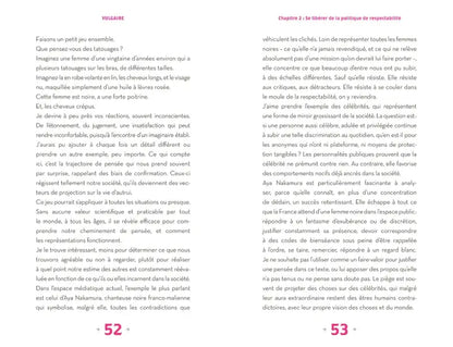 Livre Vulgaire Qui Décide ouvert sur pages texte liberté d’expression