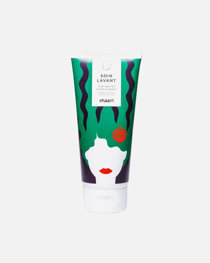 Tube Shaeri soin lavant vert et blanc à l’aloe vera et huiles essentielles